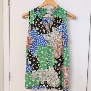 CHENAULT FLORAL BLOUSE SIZE LARGE